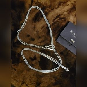 John Hard Sterling Silver Classic Chain Asli Lariat Necklace